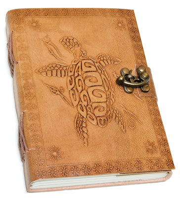 5" X 7" Turtle Embossed Leather W- Cord
