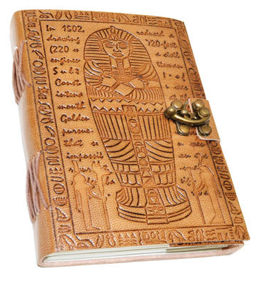 5" X 7" Egyptian Embossed Leather W- Cord