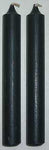 1-2" Black Chime Candle 20 Pack