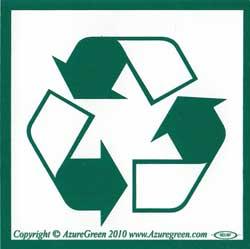 Recycle Symbol Bumper Sticker