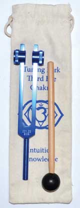 8 1-2" Third Eye (dark Blue) Tuning Fork
