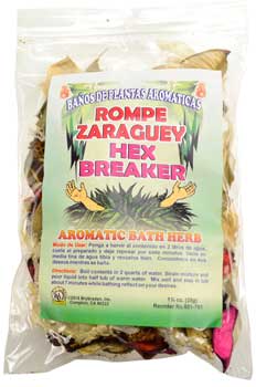 1 1-4oz Hex Breaker  (rompe Zaraguey) Aromatic Bath Herb