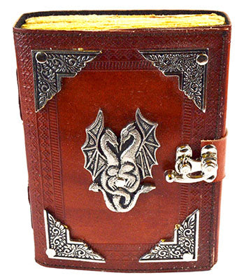 Double Dragon Aged Looking Paper Leather W/ Latch