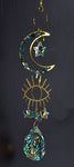 16"  Evil Eye Crescent Sun Catcher