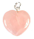 7/8" Rose Quartz Heart