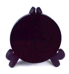 6cm Black Obsidian Scrying Mirror W/ Stand