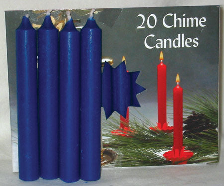 1-2" Dark Blue Chime Candle 20 Pack