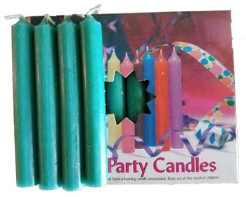 1-2"dark Green Chime Candle 20 Pack