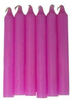 (set Of 6) Pink 6" Taper Candle