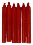 (set Of 6) Red 6" Taper Candle