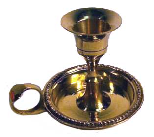 Brass Chamberstick Taper Candle Holder