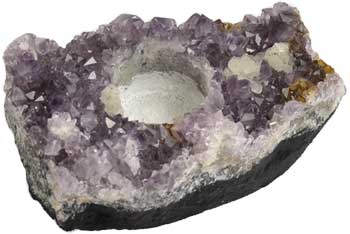 4 -7" Amethyst Tealight Holder