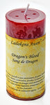 4" Dragin's Blood Scented Lailokens Awen Candle