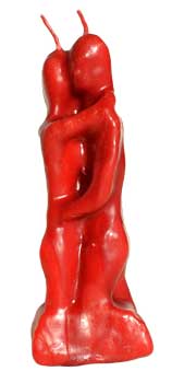 5 1-2" Lovers Red Candle