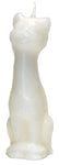 5 1-2" White Cat Candle