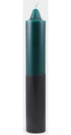 9" Green- Black Pillar Candle