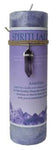 Spirituality Pillar Candle With Amethyst Pendant