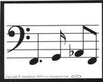 Music Line Bumper Sticker