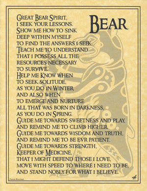 Bear Prayer Poster