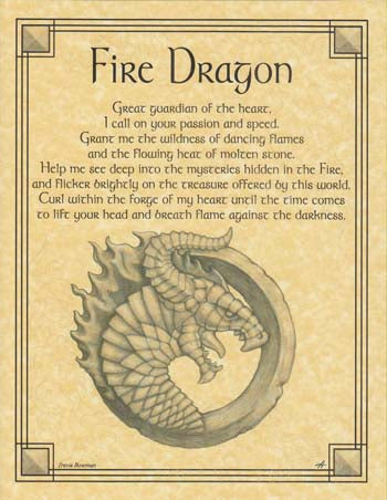 Fire Dragon Poster