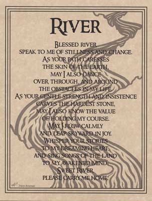 River Prayer Poster