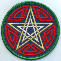 Celtic Pentagram Patch 3"