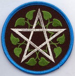 Leafy Pentagram Patch 3"