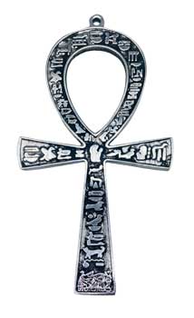 4 1-2"  X 8" Ankh Silver Plated