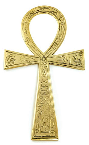 Brass Ankh 3 1-2"  X 6 1-2"