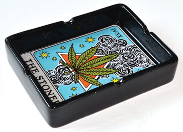 4" X 5 1-4" Stoner Tarot Card Ashtray