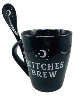 4" Witches Brew Mug & Spoon Set