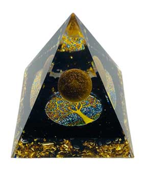 2 1-2" Tree Of Life With Moon Orgonite Pyramid