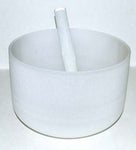 10" Off White Crystal Singing Bowl