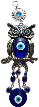 Wahching Owl Evil Eye Wall Hanging