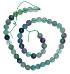 8mm Rainbow Fluorite Beads