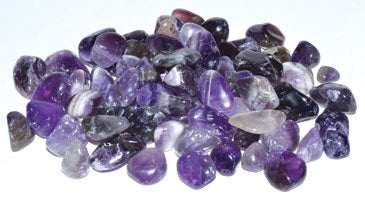 1 Lb Amethyst Tumbled Chips 7-9mm