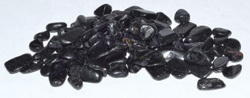 1 Lb Tourmaline, Black Tumbled Chips 6-8mm