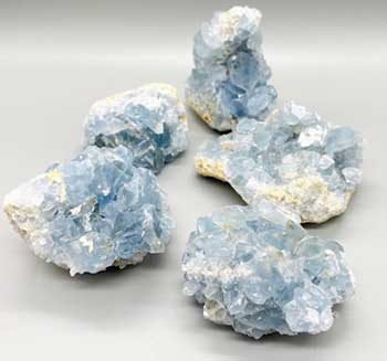 ~11# Flat Of Celestite 4-5"