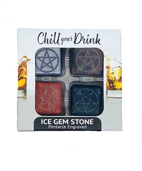 (set Of 4) Pentagram Ice Gemstones