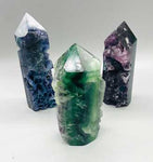 .7-1.2# Fluorite, Natural 1 Side Obelisk