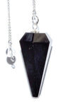 6-sided Black Tourmaline Pendulum