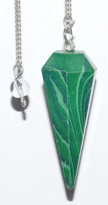 6-sided Malachite Pendulum