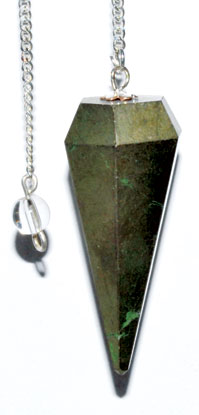 6-sided Pyrite Pendulum