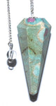 6-sided Ruby Fuchsite Pendulum