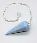 6-sided Angelite Pendulum