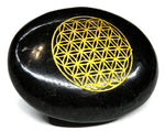 Tourmailne Flower Of Life Palm Stone