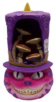 6 3/4" Cheshire Cat Back Flow Incense Burner