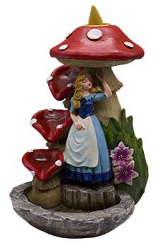 7" Alice In Wonderland Back Flow Incense Burner