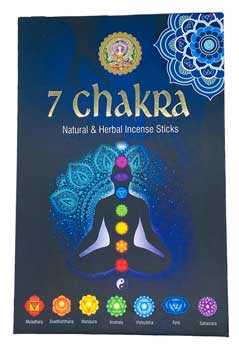 (set Of 7) 15gms 7 Chakra Incense Stick