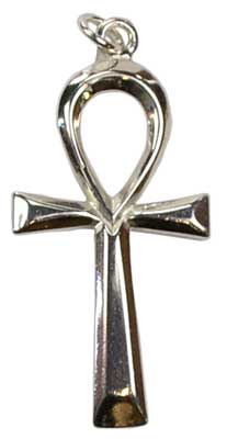 1 1-2" Ankh Pendant Sterling